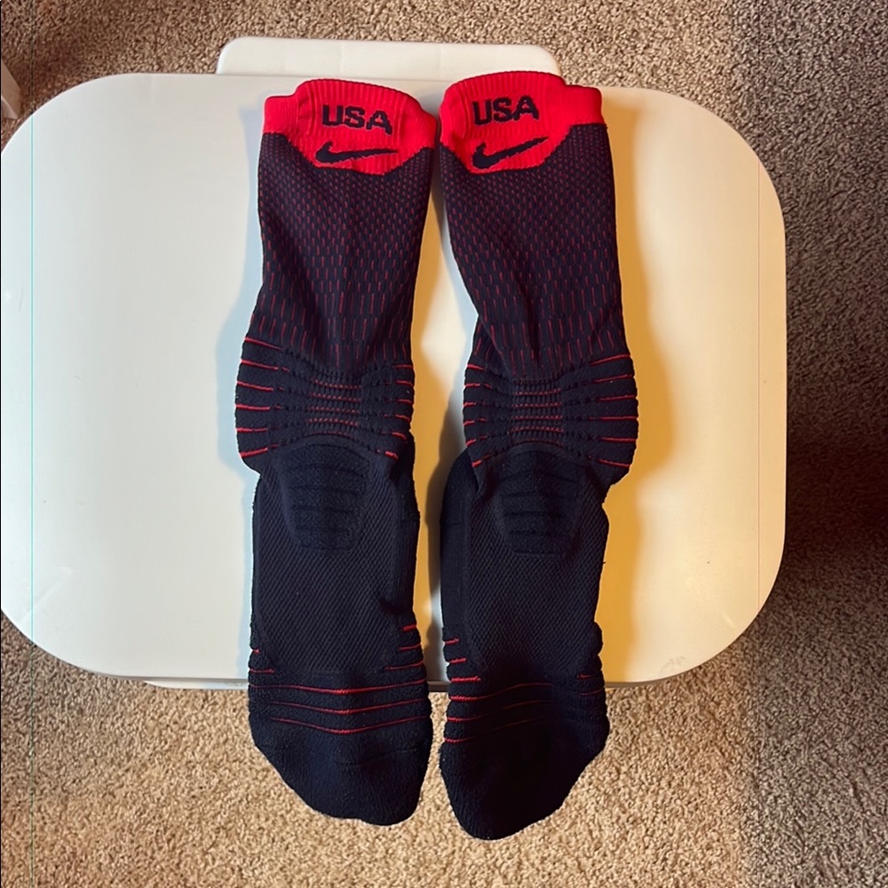 Nike Elite Socks - Team USA Edition - Navy/Red